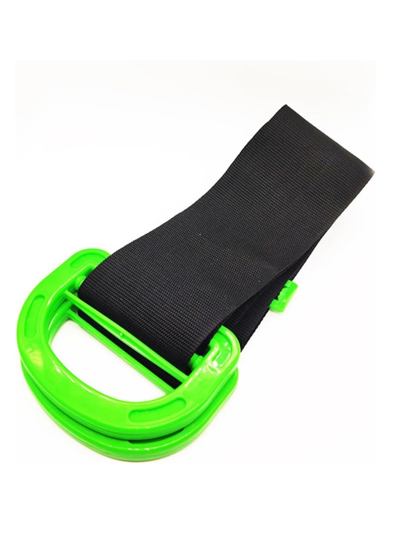 عام حزام رفع متحرك قابل للتعديل، حزام ناقل محمول، مناسب لصناديق الأثاث، المراتب، مواد البناء، الأشياء الضخمة والضخمة، حمل فردي أو مزدوج (قطعتين) - Image 1