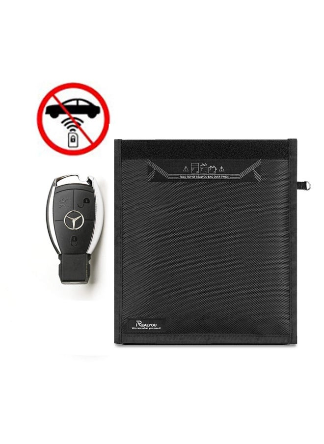 Generic Mobile Phone Signal Shielding Package Car Keys, Pad, Laptop RFID Shielding Package A Generation Of Hair-Color:Black-Dimensions:24.5*12.9cm  - Image 1