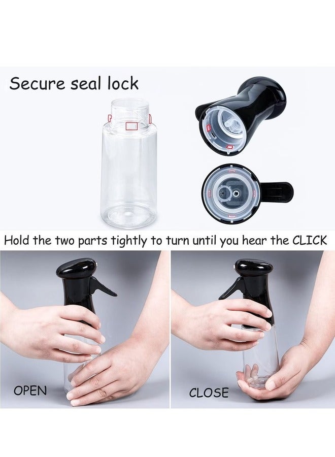 Olive Oil Sprayer - Oil Dispenser - Glass Bottle with Two Nozzles - Kitchen Cooking Tools for Air Fryer, BBQ, Salad, Baking , Black/ White - Image 4