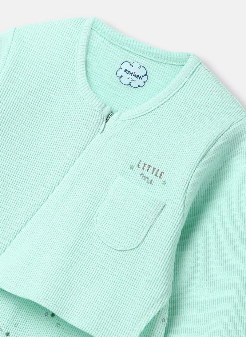 Nautinati Infants’ AOP Cotton Bodysuit | Zipped Bodysuit for 0-2 Years
