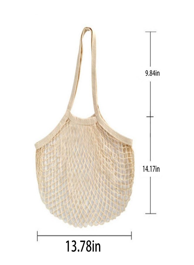 ZHQZZPH 2 Pack Reusable Produce Bags | Mesh Net Washable Long Cotton String Handles for Fruits & Vegetables - Eco-Friendly Breathable Grocery Storage Solution - Image 2