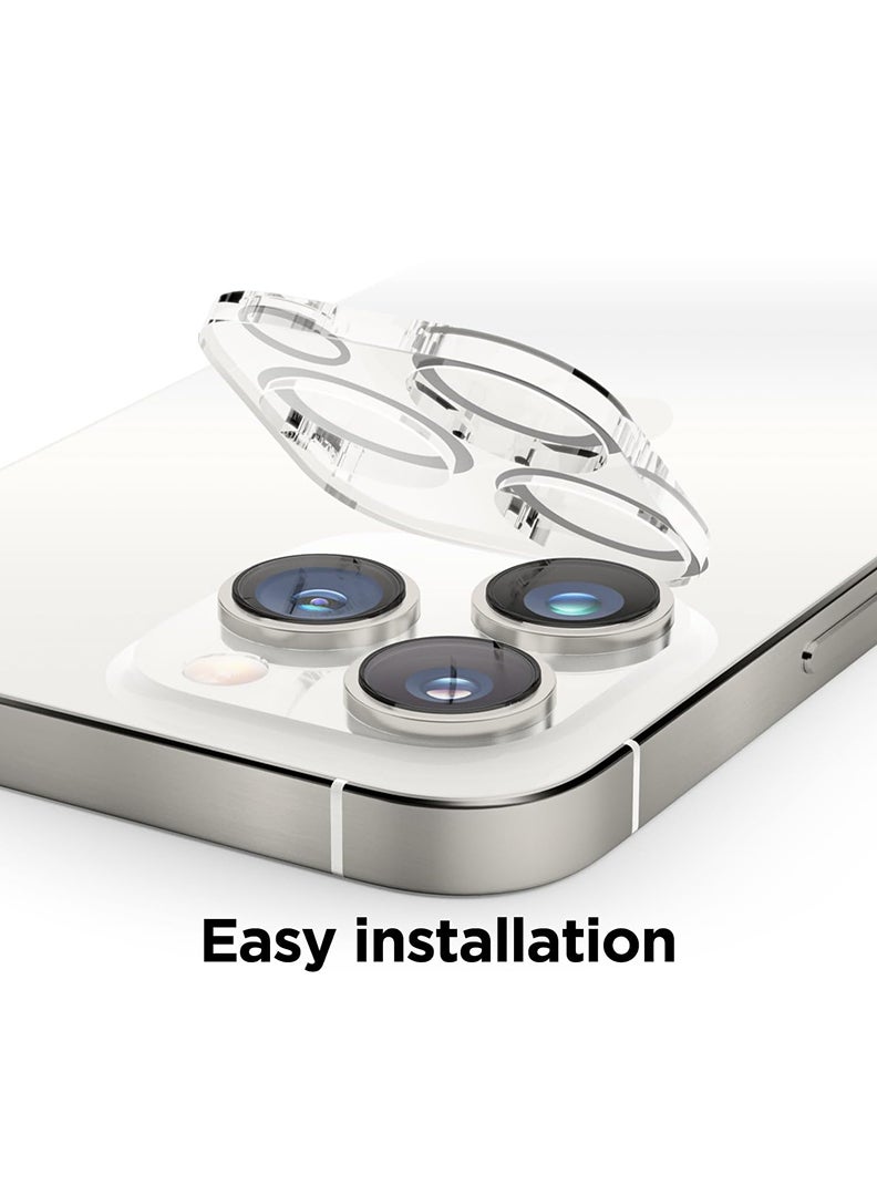 Theodor Camera Lens Protector for iPhone 15 Pro 6.1-Inch and iPhone 15 Pro Max 6.7-Inch, 9H Tempered Glass, Anti-Scratch, Case Friendly, Does Not Affect Night Shots, HD Clear  - Image 3