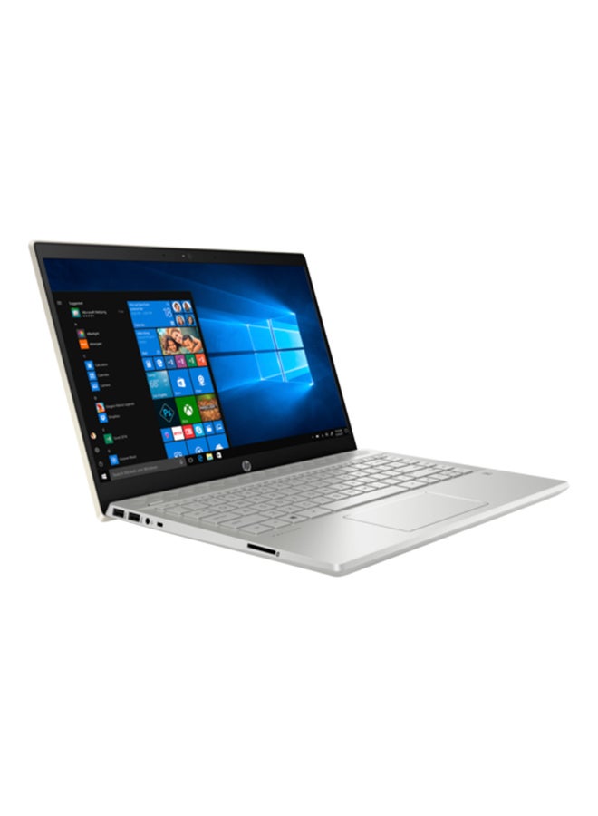 HP لابتوب بافيليون 14-ce1002ne بشاشةٍ مقاس 14 بوصة ومعالج كور i5/ ذاكرة رام سعة 8 جيجابايت/ محرك أقراص صلبة سعة 1 تيرابايت/ بطاقة رسومات إنفيديا جيفورس MX150، مع لوحة مفاتيح  باللغتين الإنجليزية/العربية ذهبي - Image 4