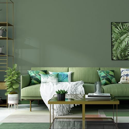 Yancorp 24x120 Matte Sage Green Peel and Stick Wallpaper Removable Contact Paper for Cabinets Drawers and Walls - Image 3