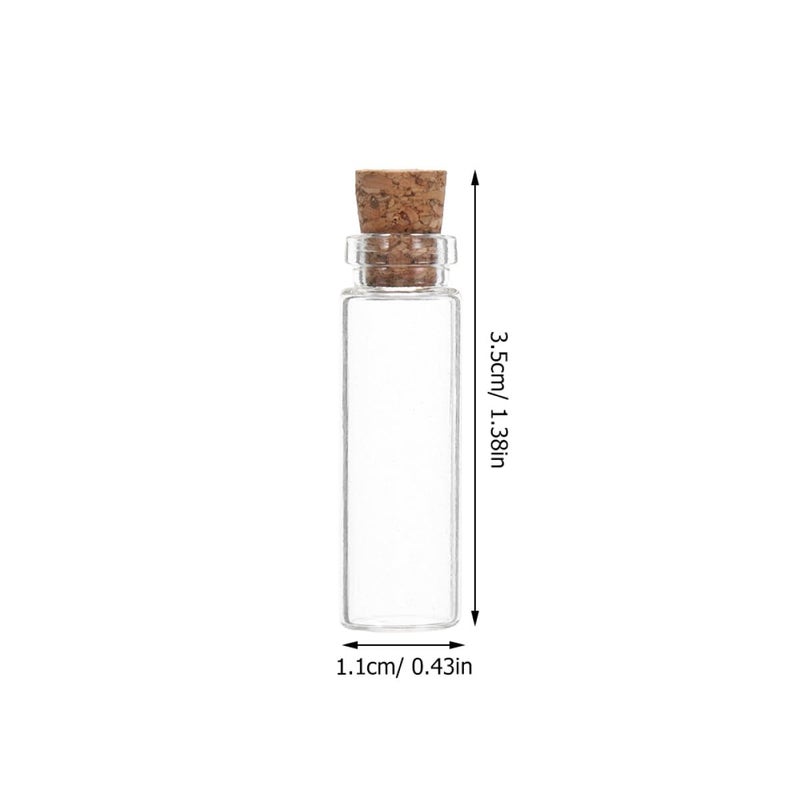 Mini 2ml Glass Bottles With Wood Cork For DIY Crafts Wedding Favors - Image 3