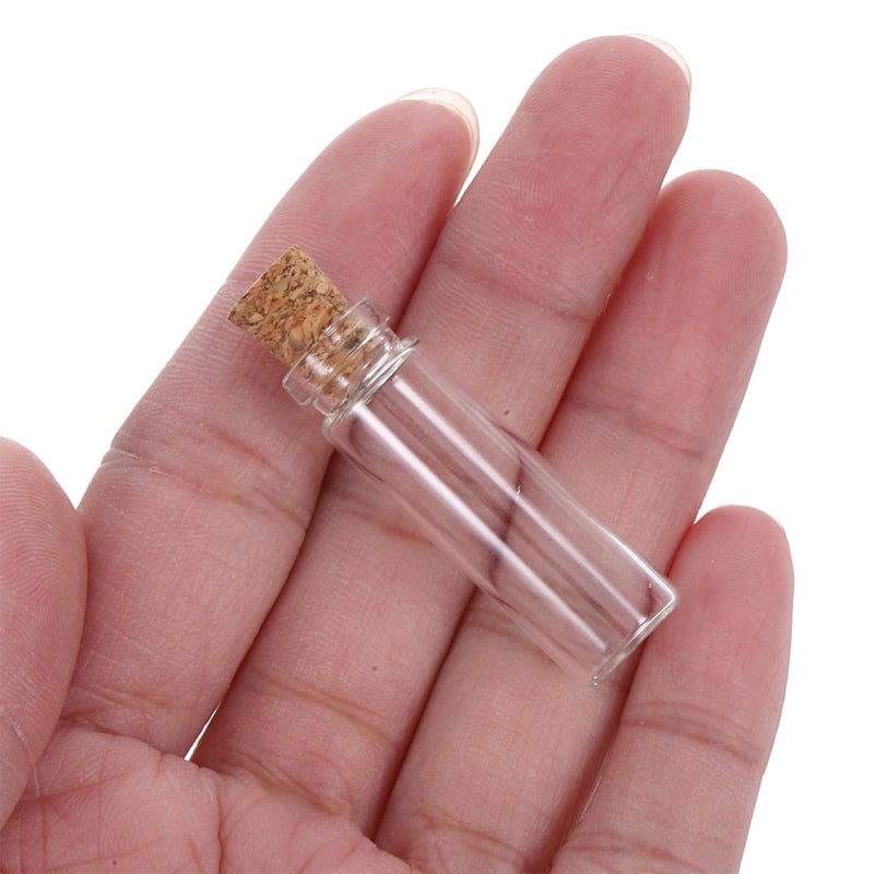 Mini 2ml Glass Bottles With Wood Cork For DIY Crafts Wedding Favors - Image 5