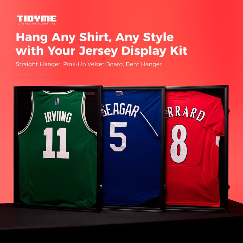 TIDYME Jersey Frame Display Case â€“ Sports Jersey Display Frame with 98% UV Protection for Football, Baseball, Basketball, Hockey, Soccer, Uniform & T-Shirt - Image 3