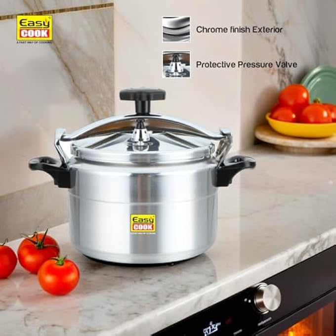 Easy Cook Easycook 7 Ltr Arabic Pressure Cooker  Durable Aluminum Build  Multi Safety Device  Fast Cooking  Available In 5L 7L 9L 11L 15L 20L 25L 7 Ltr - Image 5