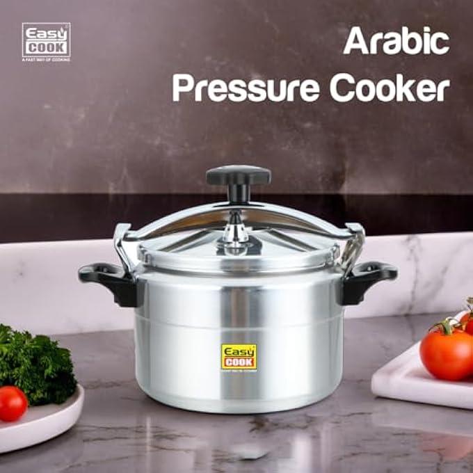 Easy Cook Easycook 7 Ltr Arabic Pressure Cooker  Durable Aluminum Build  Multi Safety Device  Fast Cooking  Available In 5L 7L 9L 11L 15L 20L 25L 7 Ltr - Image 3