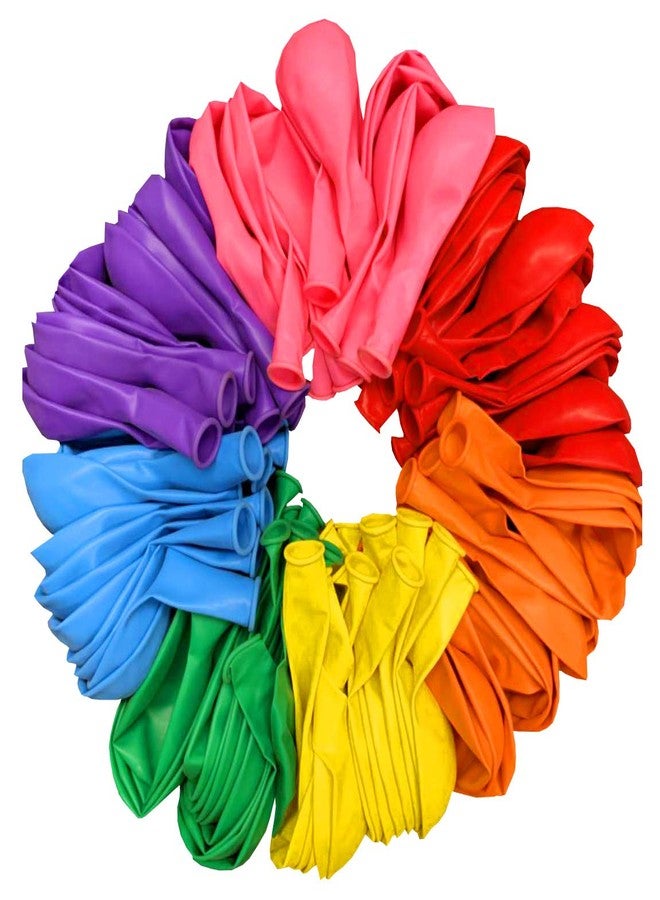 PMLAND 100 Pcs Assorted Rainbow Color Set Latex Party Balloons 12 Inches for Party Supplies Event Holiday Festival Family Party Decoration - Image 1