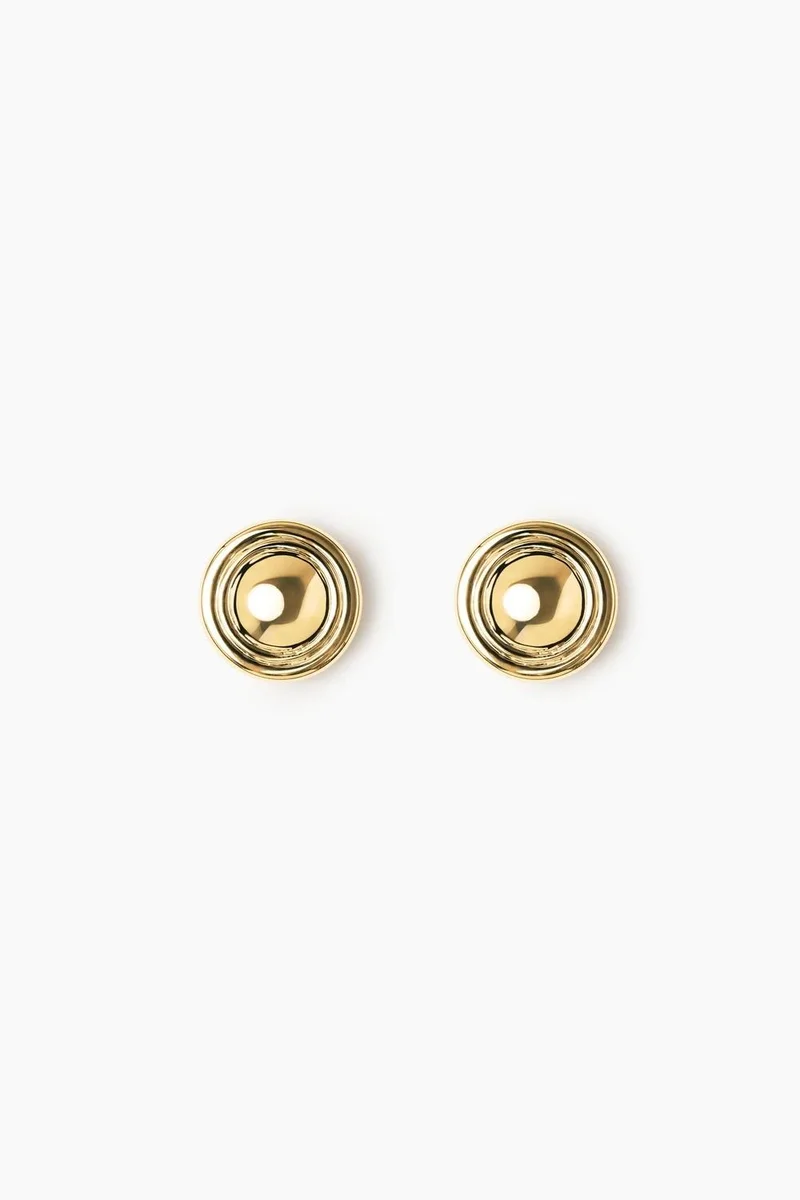 LIE STUDIO Gleaming Spiral Drop Earrings
