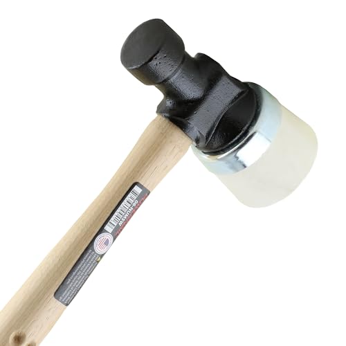 Powernail No. 5 Iron White Rubber Capped Mallet - Image 4