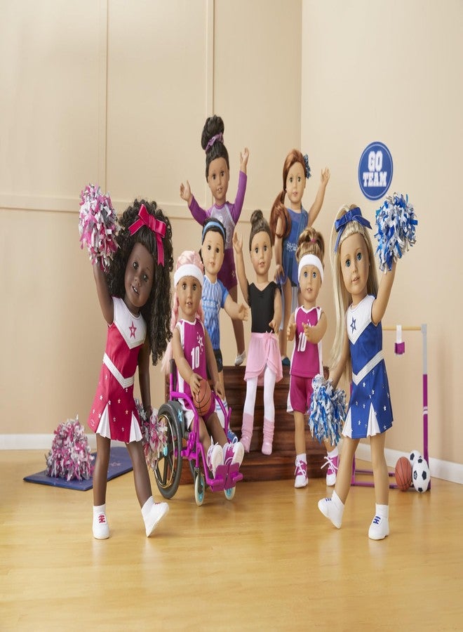 American Girl دمية أمريكية بطول 18 بوصة كرسي متحرك فائق الخفة مع مقعد مبطن وحقيبة قماش، للأعمار 6 سنوات فما فوق - Image 2