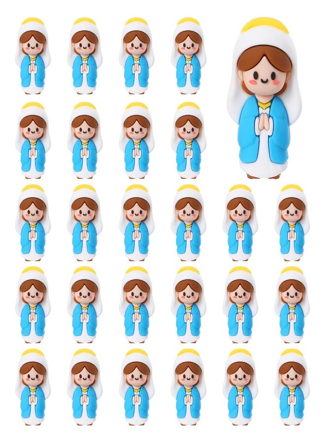 GGSTDDUP 20 Pcs Little Virgin Mary Figurines Mini Virgin Mary Figures to Hide and Seek Jesus Figures Religious Gifts for Sunday Baptism Gifts - Image 1
