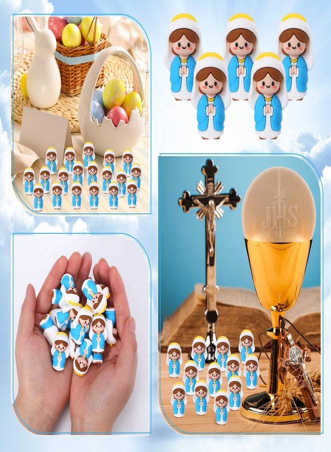 GGSTDDUP 20 Pcs Little Virgin Mary Figurines Mini Virgin Mary Figures to Hide and Seek Jesus Figures Religious Gifts for Sunday Baptism Gifts - Image 3