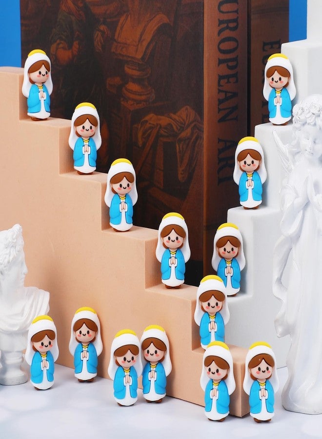 GGSTDDUP 20 Pcs Little Virgin Mary Figurines Mini Virgin Mary Figures to Hide and Seek Jesus Figures Religious Gifts for Sunday Baptism Gifts - Image 4
