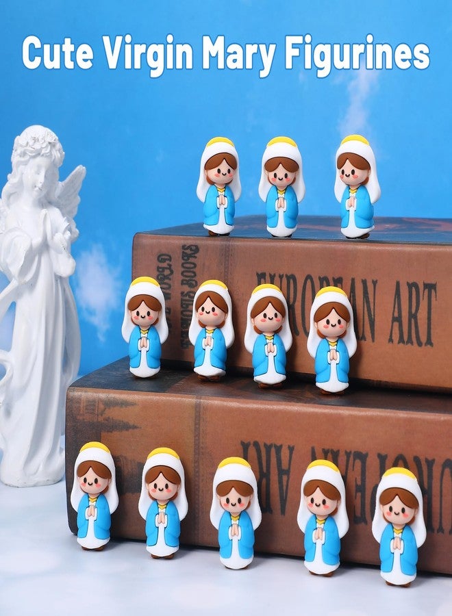 GGSTDDUP 20 Pcs Little Virgin Mary Figurines Mini Virgin Mary Figures to Hide and Seek Jesus Figures Religious Gifts for Sunday Baptism Gifts - Image 5