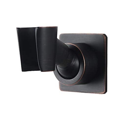 Shower Head Holder Adjustable Handheld Shower Head Bracket Adhesive Shower Wall Mount Holder Brass Shower Wand Holder OilRubbed Bronze Glue Installation