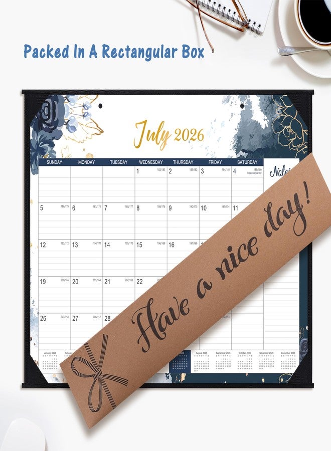 Tersus Large Desk Calendar 2026-2027, July 2026 - December 2027, 18 Month Desk Calendar, 22" x 17", Corner Protectors, Schedule Planner for Home, Office - Image 3