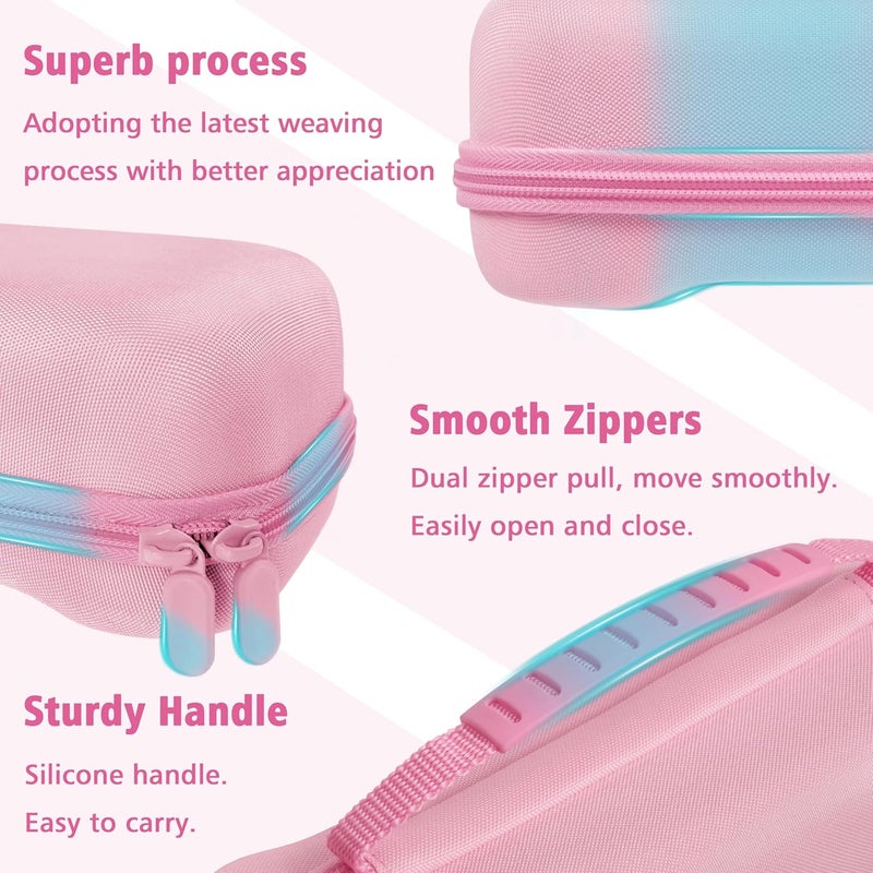 TIKOdirect Carrying Case for Nintendo Switch 2 (2025) & 2021 OLED & 2017, Travel Hard Shell Portable Bag with 24 Game Card Slots, Switch 2 Carrying Case for Accessory Kits, Pink - Image 2