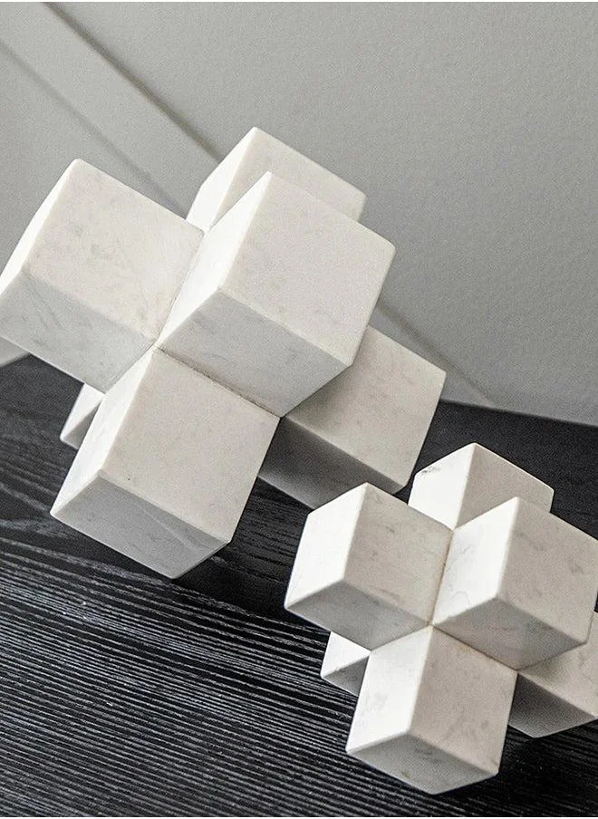 KNOT HOME Turing Ellis Paperweight Figures (2pcs) Knot Home Designer Accessory for Bedroom Living Dining Room Office Area Décor