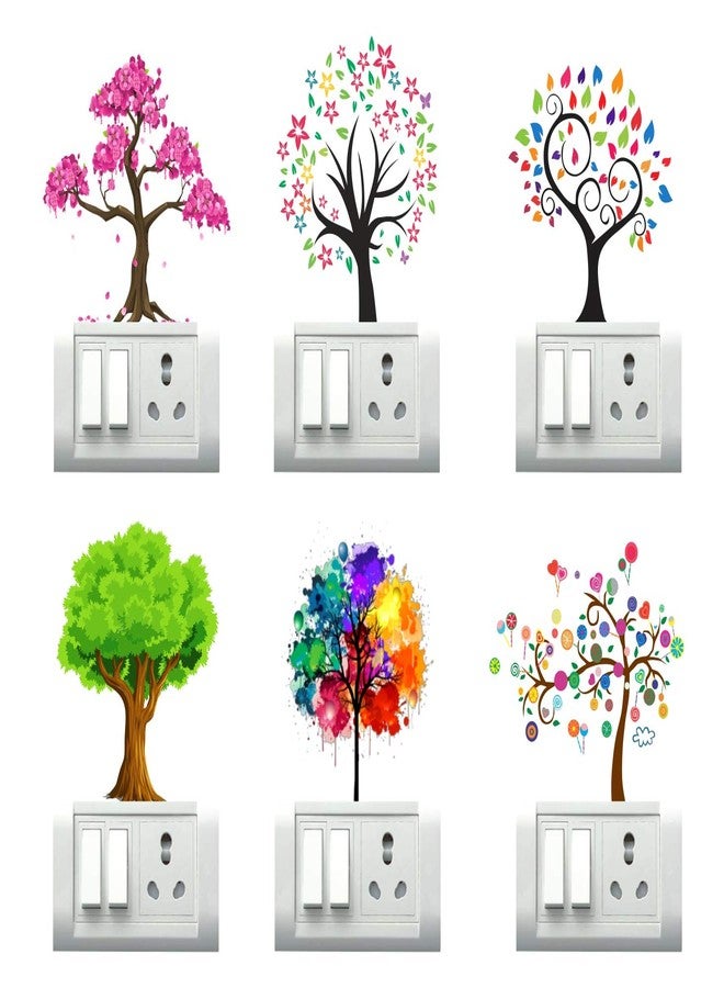 Sticker Studio Vinyl full Tree Switchboard Sticker And Decals Viny, Multicolorcolour (30 Cm X 23 Cm) - Image 1