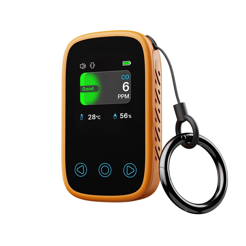 3in1 Air Quality Tester CO Temperature Humidity Detector NDIR Sensor Auto Brightness Adjustable Digital TFT LCD Display with Carbon Monoxide Calibration Temperature Unit Switching Functions - Image 1