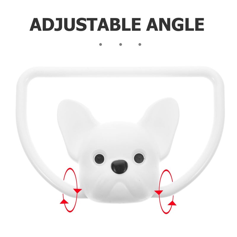 Wall Mounted Dog Design Towel Rack Holder No Drill Installation For Bathroom Kitchen - Image 4