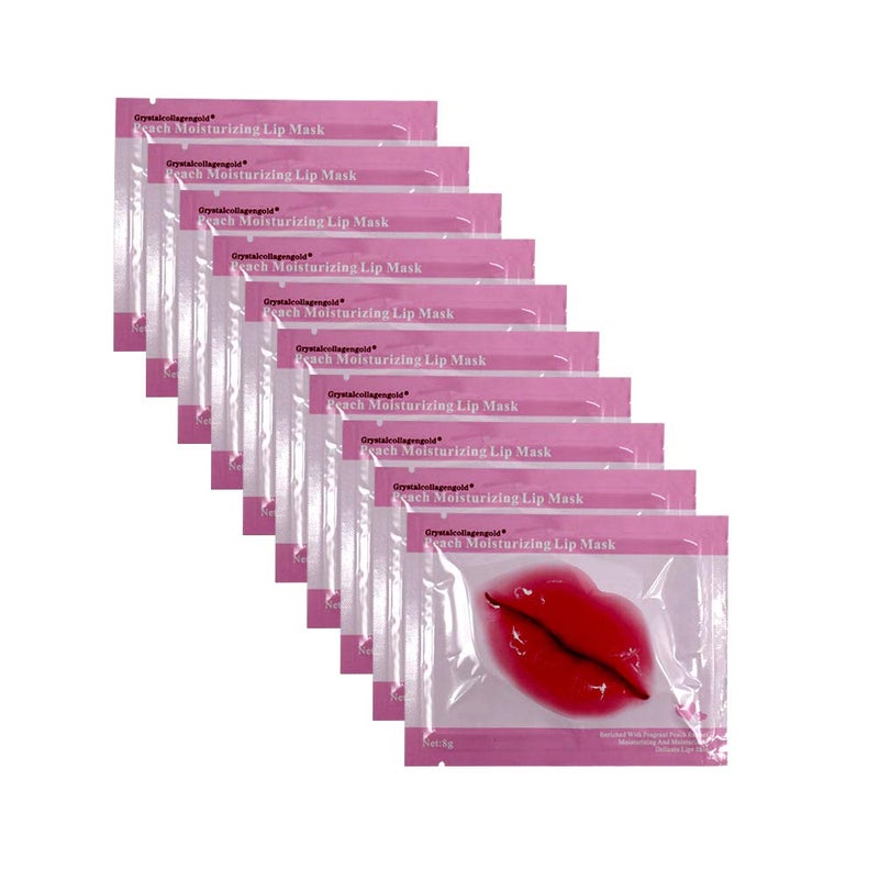 Jakuva 30PCS Collagen Lip MaskGel Lip Pads Lip Balm Lip Masks for Dry LipsRemove Chapped Skin  Nourish  MoisturizingLip Sleeping Mask Great Plump Your LipsPeach Pink