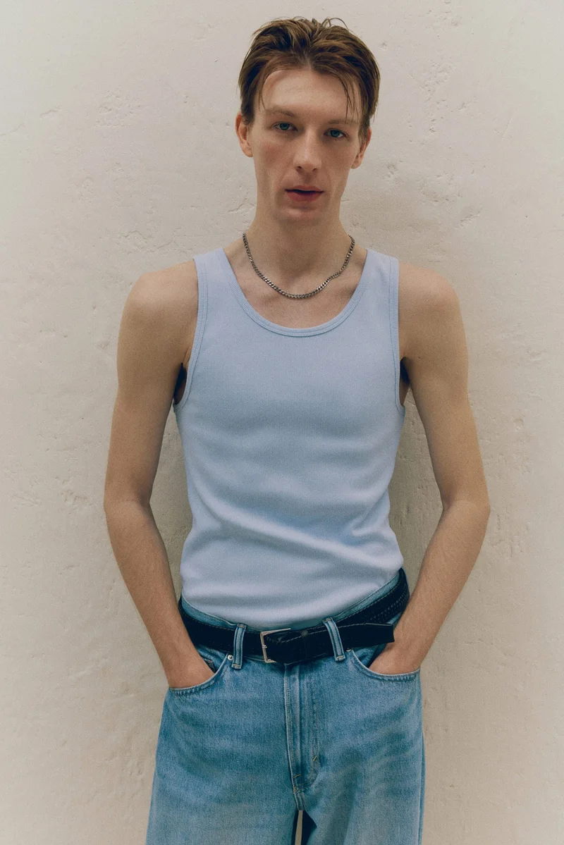 H&M Slim Fit Ribbed vest top