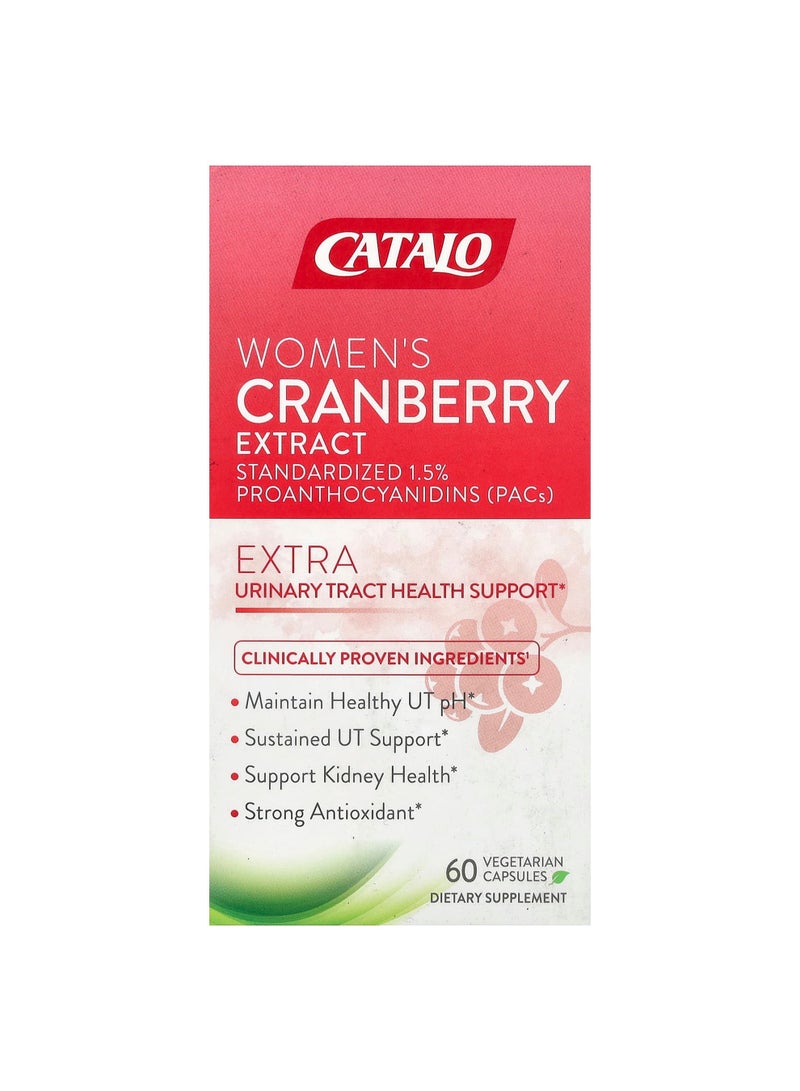 Women's Cranberry Extract, 60 Vegetarian Capsules (300 mg per Capsule)