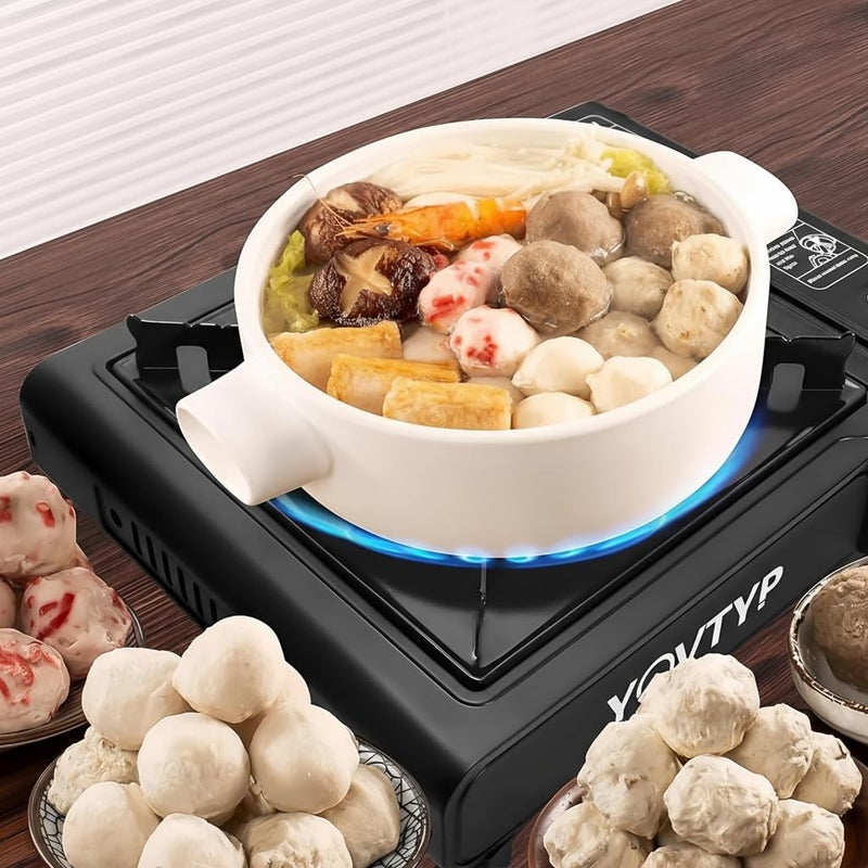 Portable Picnic Cooker, Dual Use Camping and Emergency Gas Stove with Auto Ignition, Compatible with Gas Cans and Large Cylinders - Image 2