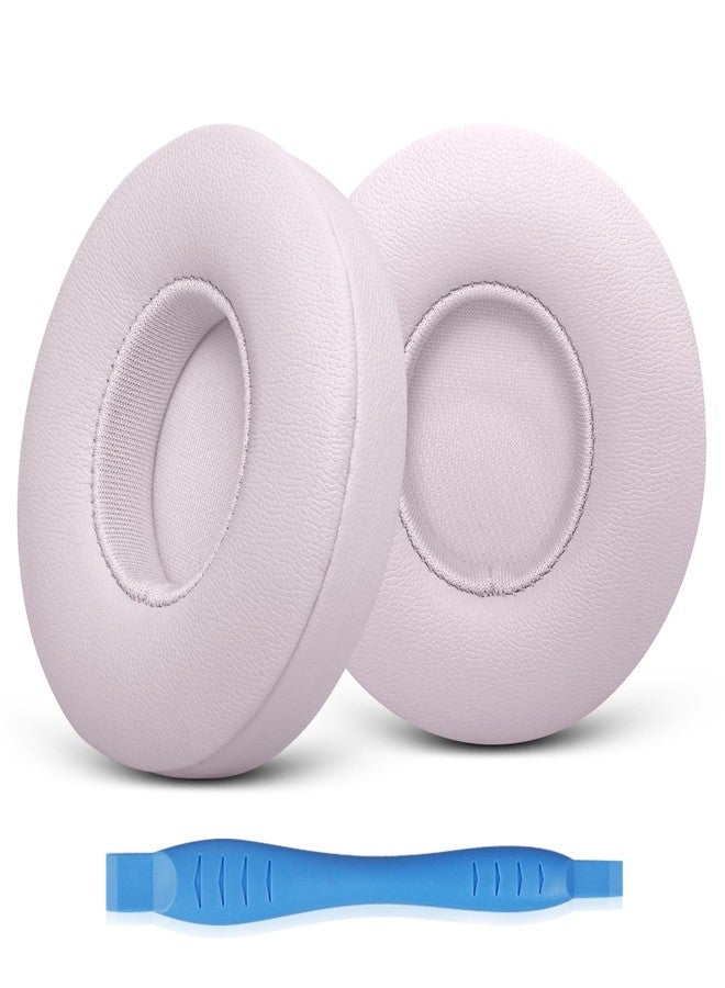 GEVO Ear Pads Replacement for Beats Solo 4 Wireless On-Ear Headphones, Earpads Ear Cushions for Solo 4 with Soft Protein Leather, Stronger 3M Adhesive (Cloud Pink) - Image 1