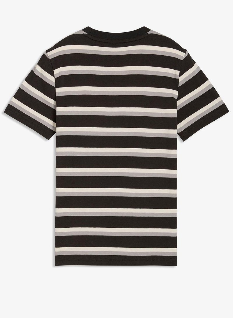 PUMA Youth Essential Elevated Striped T-Shirt - Image 4