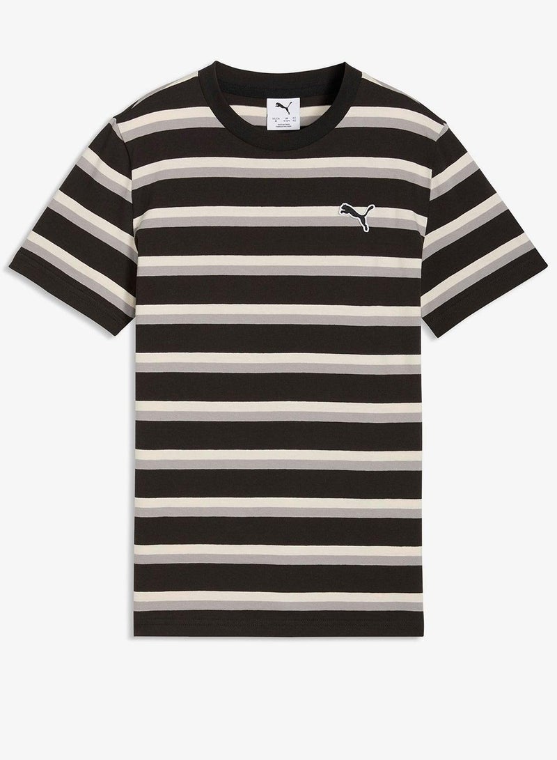 PUMA Youth Essential Elevated Striped T-Shirt - Image 3