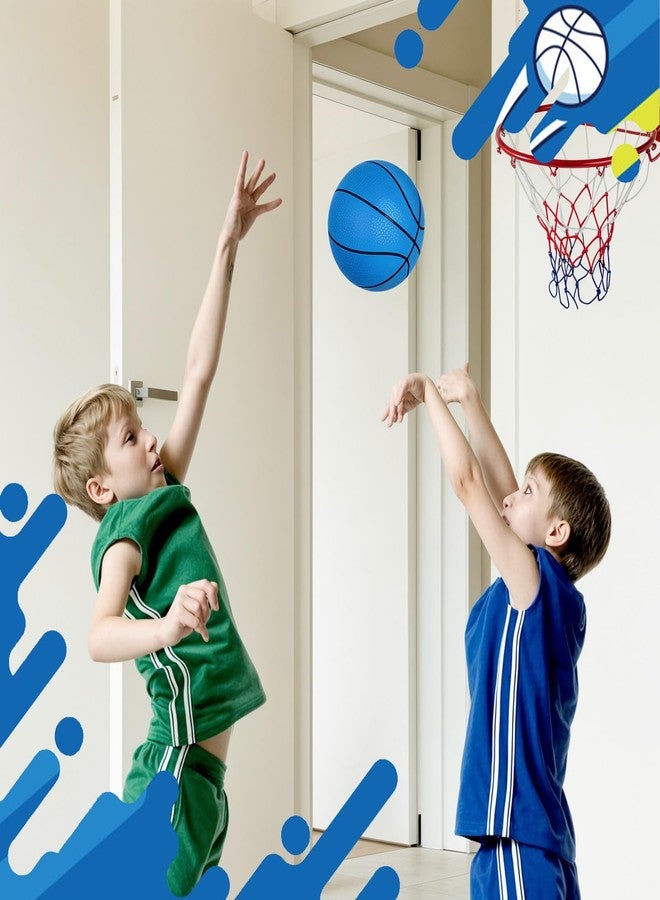Shindel Mini Basketball, 6PCS 6.3 inches Basketballs with Pump for Birthday Gifts for Toddlers Kids, Playground Balls for Pool, Indoors, Outdoors - Image 3