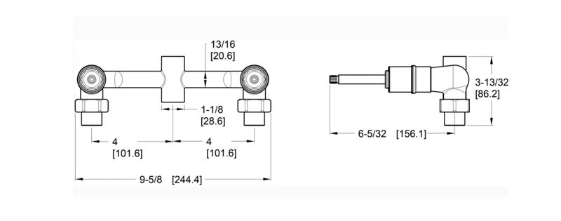 Pfister 00731XA 2-Handle Shower Only Rough-In Valve - Image 2