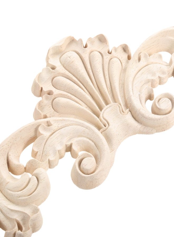 MUXSAM Wood Carved Onlays Appliques, Clear Carving Details Overlay Craft Decals for Cabinet Wall Mantels Dresser Closet Toddler Doll Bed Stairs Door Furniture Decor(2-Pack, 20x5cm/7.9" x2) - Image 3