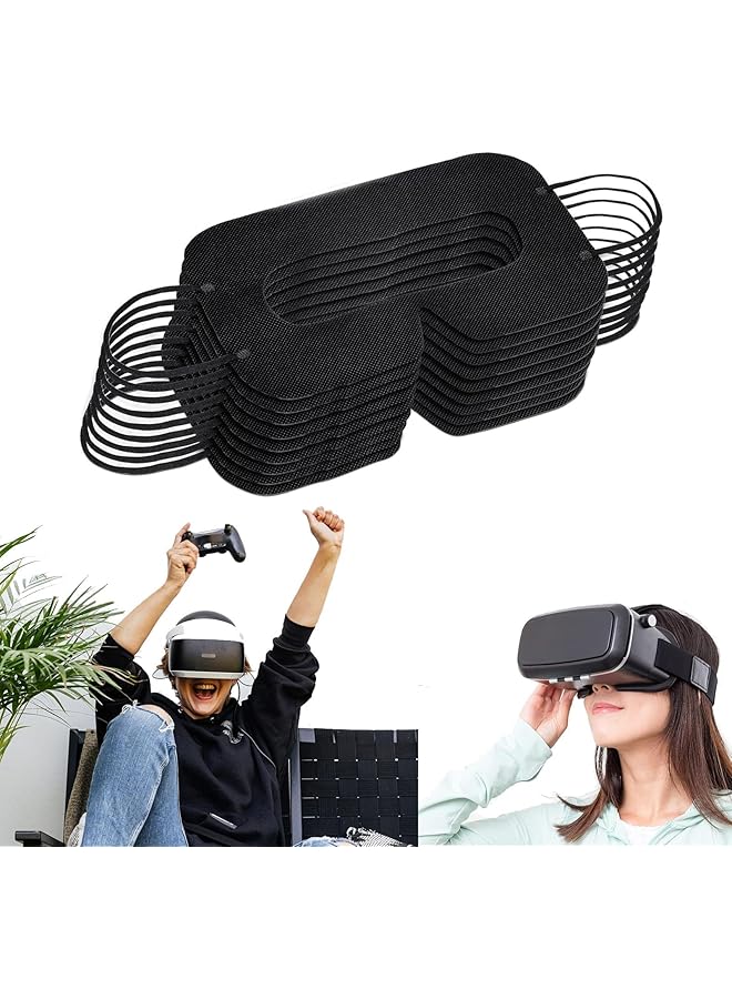 Green Tiger Disposable VR Face Mask, VR Nonwoven Cover Pad Prevent Sweat, and Dirt, 50Pcs Universal Breathable VR Eye Covers, VR Mask Rift, VR Eye Cover Pad - Image 1