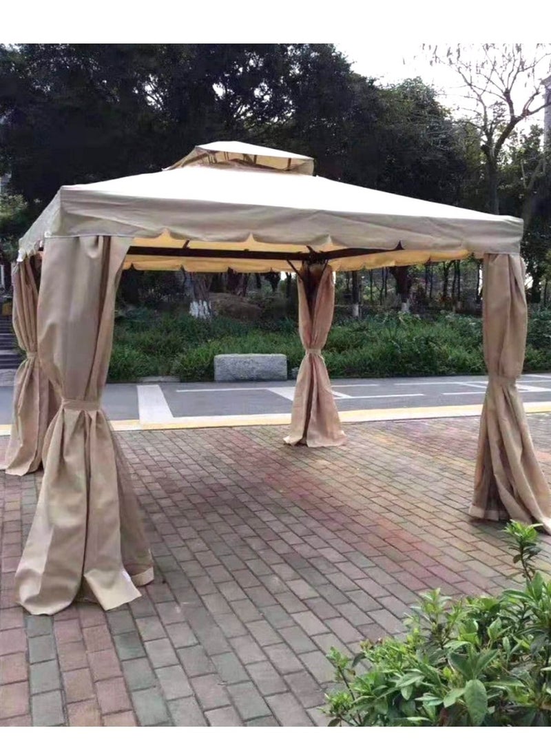 Living - Outdoor Patio Gazebo with Polyester Curtains and Netted Screens 300*400cm. - Image 1