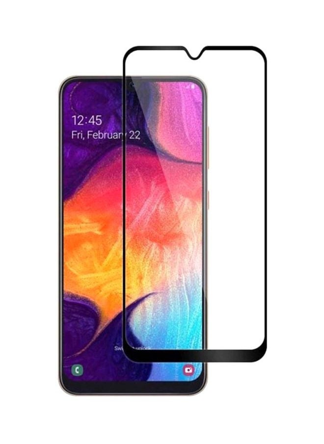 Muzz Tempered Glass Screen Protector For Samsung Galaxy A10 Clear/Black 