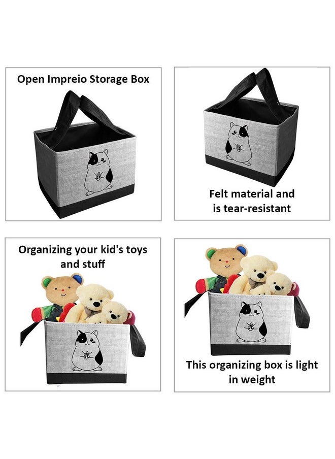PrettyKrafts PrettyKrafts Toys storage Box, Storage organizer for kids, Jute Grey  - Image 4