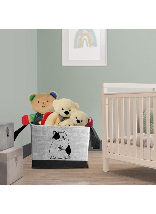 PrettyKrafts PrettyKrafts Toys storage Box, Storage organizer for kids, Jute Grey  - Image 2