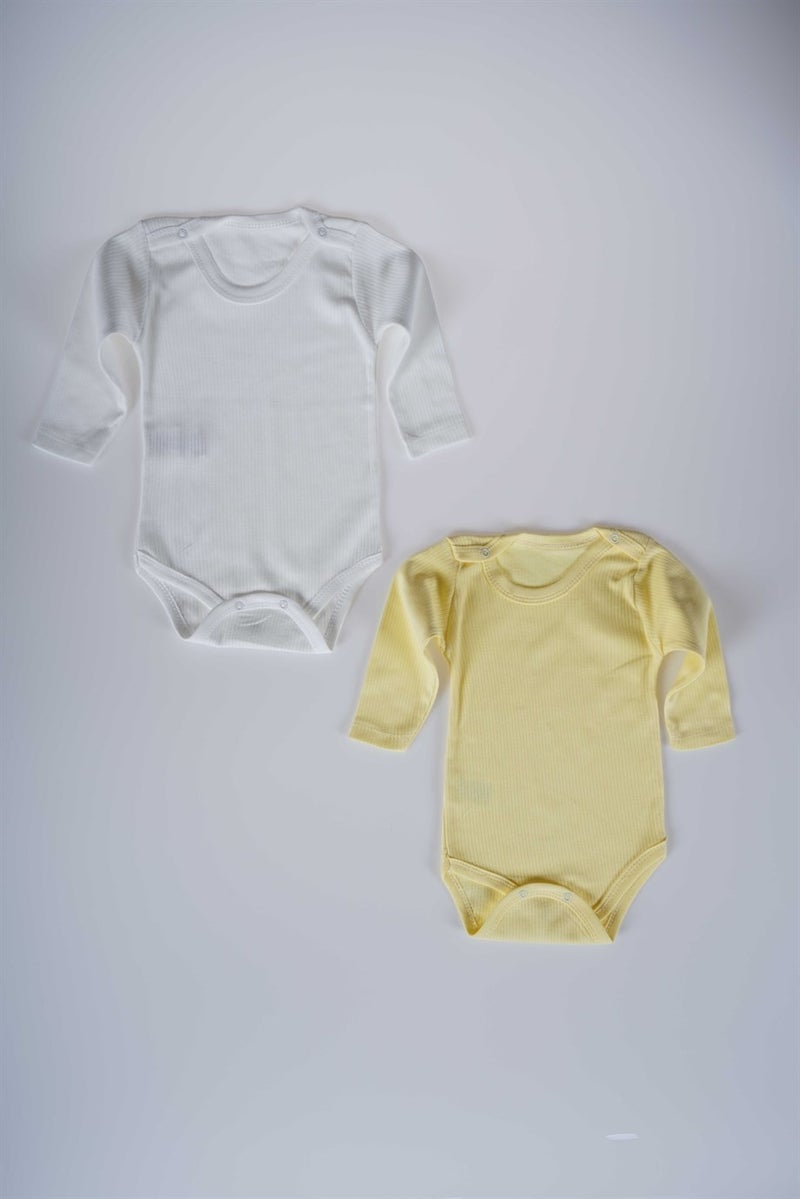Miniko Kids New Season Girl Boy Baby Child Long Sleeve Cotton Ribbed Bodysuit  - Image 1