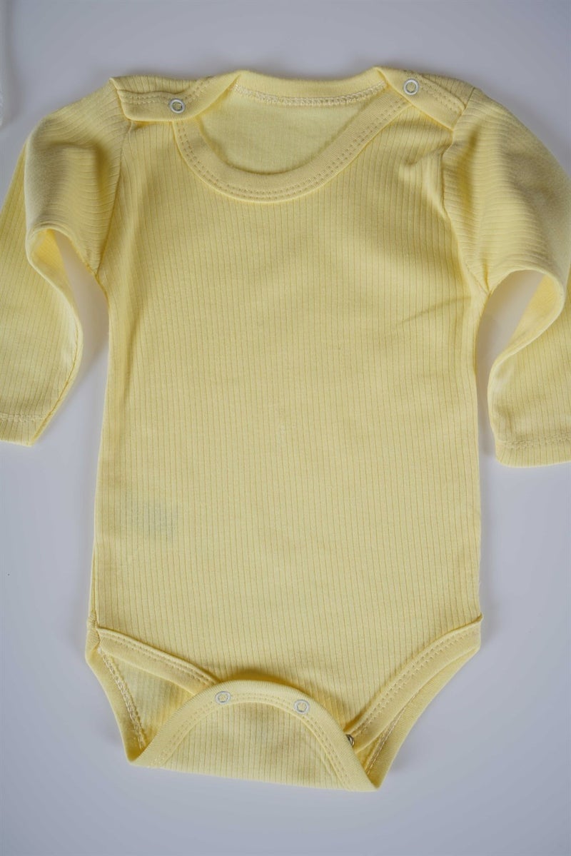 Miniko Kids New Season Girl Boy Baby Child Long Sleeve Cotton Ribbed Bodysuit  - Image 2