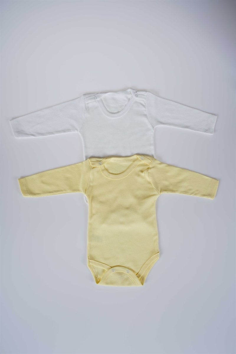 Miniko Kids New Season Girl Boy Baby Child Long Sleeve Cotton Ribbed Bodysuit  - Image 4