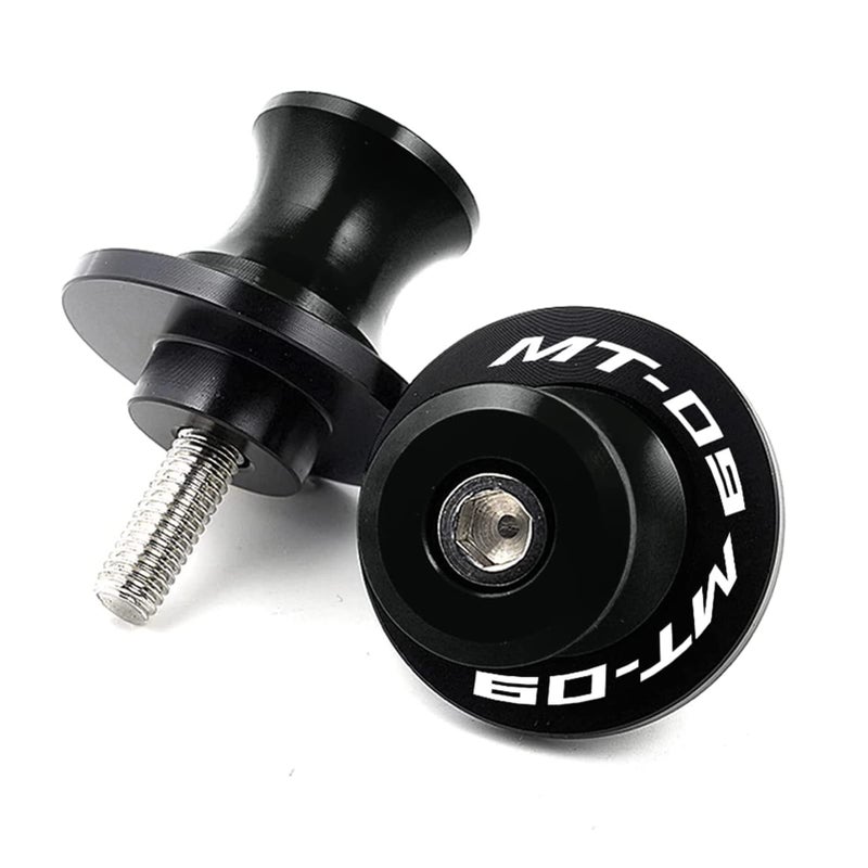 Generic ZYAKOMO Fit For YAMAHA MT09 Tracer MT 09 SP FZ09 2014-2022 MT-09 2023 Motorcycle CNC 6MM Swingarm Spools Slider Stand Screws (Black)  - Image 1