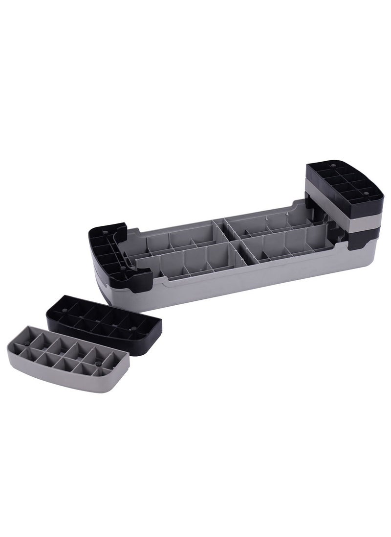 Generic - Adjustable Fitness Aerobic Exercise Step Board, 88x30 CM - Black & Grey - Image 1