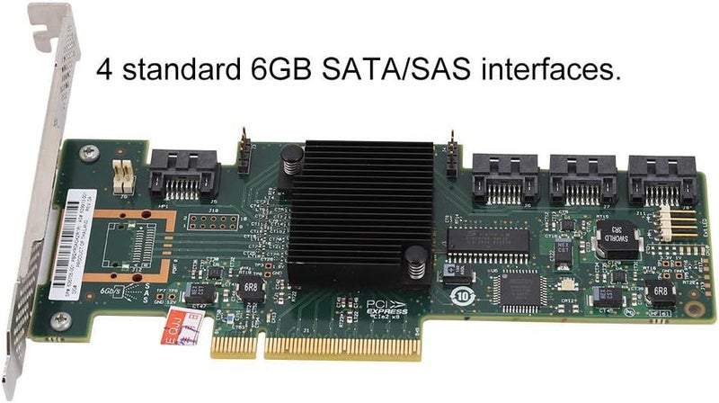 fosa SSD Array Card 4-Port RAID Storage Controller Card 6GB SATA/SAS Array Card for LSI IR/IT Mode, for 10/8/7 with Driver(LSI IR) - Image 2