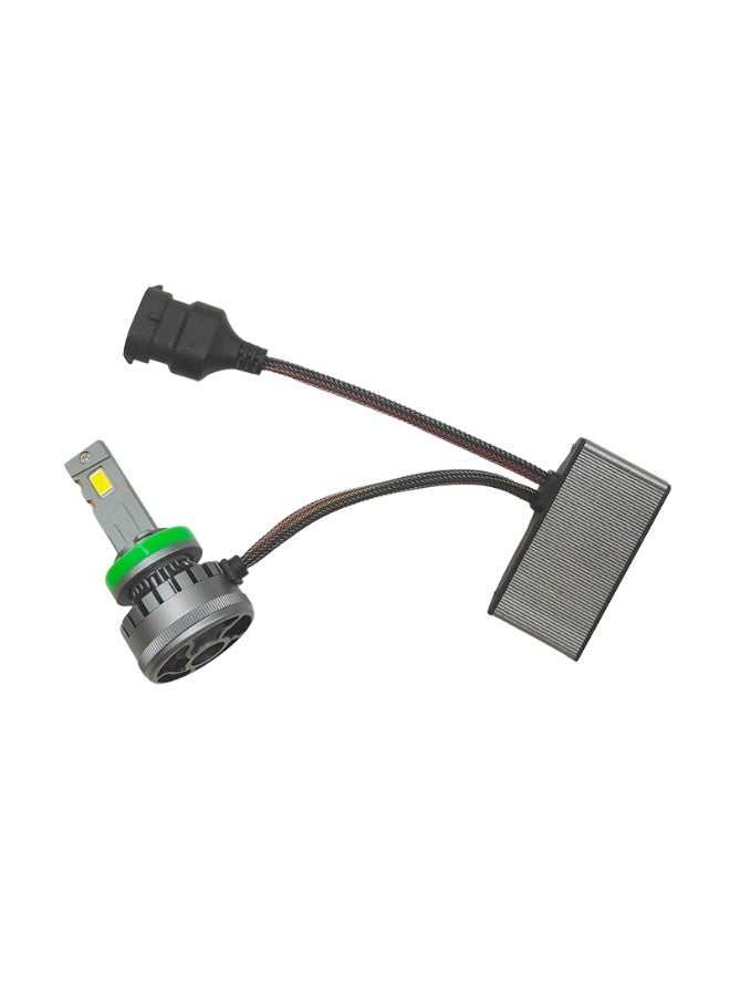 xozgdovg Three copper tube ultra bright LED car headlight H11 modified 120W far and near integrated (1 pieces/box) - Image 2